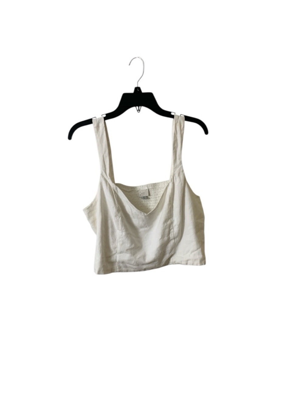 a new day women’s Cream Scoop Neck Cropped Camisole sleeveless